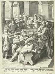 Der verlorene Sohn verschwendet sein Vermögen