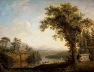 Antike Landschaft mit dem Grabmal des Phaethon, 1785