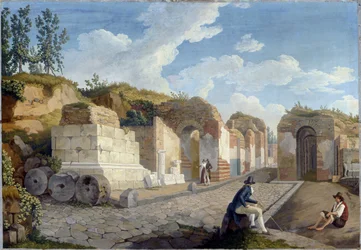 Das Herculaneum-Tor in Pompeji