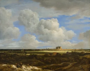 Ein Panoramablick auf Haarlem