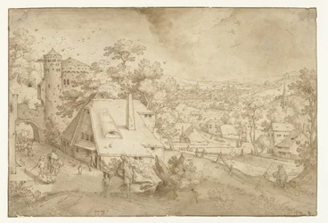 Landschaft mit Abraham und Isaak