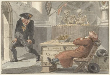 Karikatur des Freiwilligen Opfers für das Vaterland