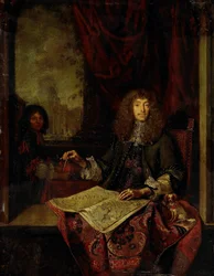 Porträt von Carel Quina (1622-89), Ritter des Heiligen Grabes und in Amsterdam geborener Asienforscher