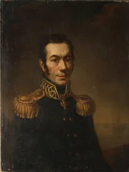 Porträt des Schriftstellers Platon Jakowlewitsch Gamaleya 1766-1817