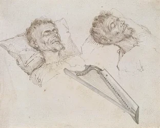 Karel van Mander auf seinem Sterbebett