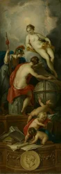 Allegorie auf das Schreiben der Geschichte