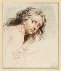 Teilstudie zu einer Susanna, Kopf und Hände