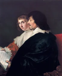 Doppelporträt von Constantijn Huygens (1596-1687) und Suzanna van Baerle (1599-1637)