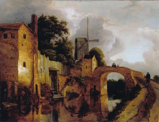 Kanal mit Brücke