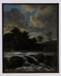 Landschaft mit Wasserfall