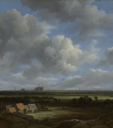 Blick auf Haarlem vom Nordwesten mit den Bleichfeldern im Vordergrund, ca. 1650-82