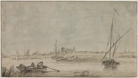 Blick auf Dordrecht vom Fluss, 1775-1815