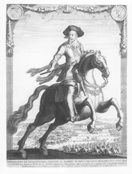 Gustav II. Adolf, König von Schweden, zu Pferd (1632)