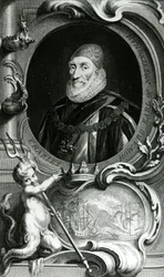 Porträt von Charles Howard, Earl of Nottingham, Illustration aus 