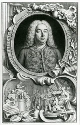 Porträt von George Frederick Handel, 1768