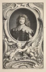 Porträt von George, Lord Digby, Earl of Bristol, Illustration aus 