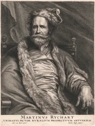 Martinus Rychart, Unimanus, Maler ländlicher Aussichten in Antwerpen