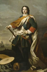 Peter I. der Große, Zar von Russland (1672-1725), von Jacopo Amigoni (1675-1752). Maße: 210 x 139 cm. Nationalmuseum, Stockholm