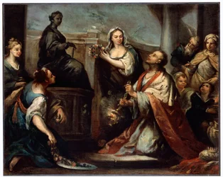 Die Götzenanbetung von König Salomo, ca. 1739