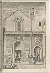 Fassade der kleinen Kirche [Platte E]