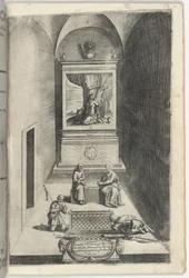 Innenraum der Kapelle der Maria Magdalena (Interno della cappella della Maddalena) [Platte H]