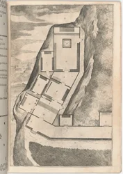 Plan der Räume und Kirche des heiligen Klosters (Pianta di parte della loggia e del sacro eremo) [Tafel K]