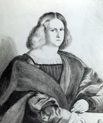 Porträt eines jungen Mannes, Druck von Wenceslaus Hollar, 1650