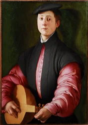 Porträt eines Lautenspielers, ca. 1528-1529