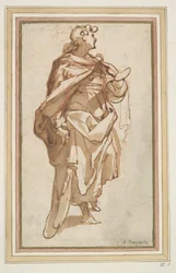 Stehender junger Mann
