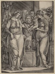 Großes Opfer an Priapus