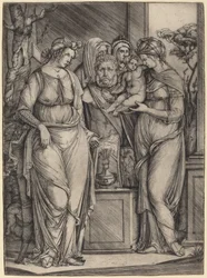 Großes Opfer an Priapus