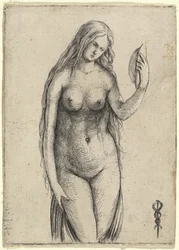 Nackte Frau mit Spiegel Allegorie der Vanitas
