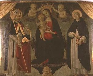 Madonna flankiert von St. Nikolaus und St. Peter Martyr