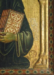Der Erlöser mit der Madonna und den Heiligen (Detail)