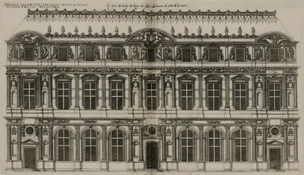 Die Fassade von Pierre Lescot, veröffentlicht 1576
