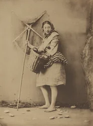 Ein Garnelenfischermädchen, ca. 1854