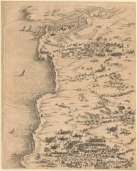 Tafel oben links aus "Belagerung von La Rochelle"