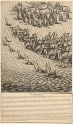 (Ausschnitt) Belagerung der Zitadelle von St. Martin auf der Île de Ré
