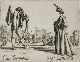 Capitano Cerimonia - Signora Lavinia, Platte 3 aus Balli di Sfessania