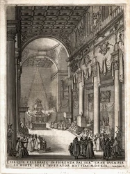 Katafalk in Florenz für Kaiser Matthias