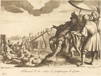 Bau und Befestigung des Hafens von Livorno