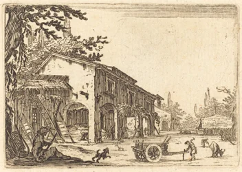 Hof eines Bauernhofs