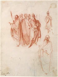 Figurenstudien [recto]; Figurenskizzen [verso]