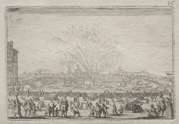 Feuerwerk am Arno