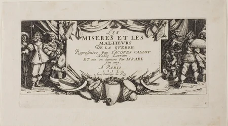 Frontispiz, aus Die Leiden des Krieges