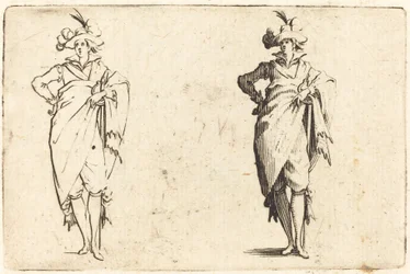 Herr von vorne gesehen mit Hand an der Hüfte