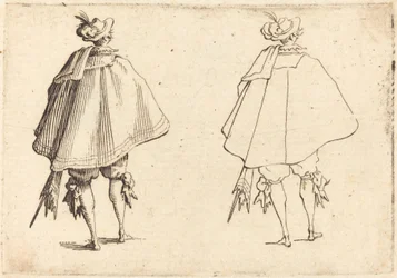 Herr im großen Mantel, von hinten gesehen, ca. 1617
