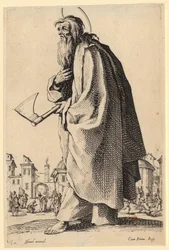 Heiliger Bartholomäus, Blatt 12 der Folge „Jesus, die zwölf Apostel und Maria“