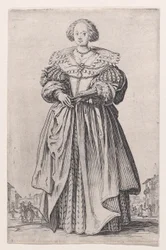 Die Dame mit dem Fächer, aus „Der Adel“