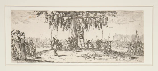 La pendaison aus Les grandes misères de la guerre
